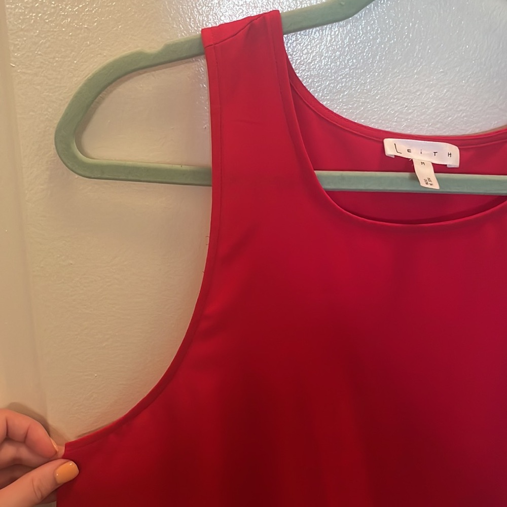 Red Shift Mini Dress - Picture 3 of 4